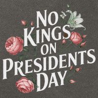 No Kings On Presidents Day Retro Anti Trump Subtle Protest Cotton Canvas Backpack