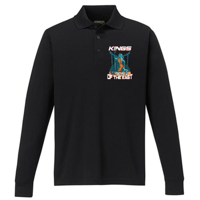 Nickysmokess Kings Of The East Performance Long Sleeve Polo