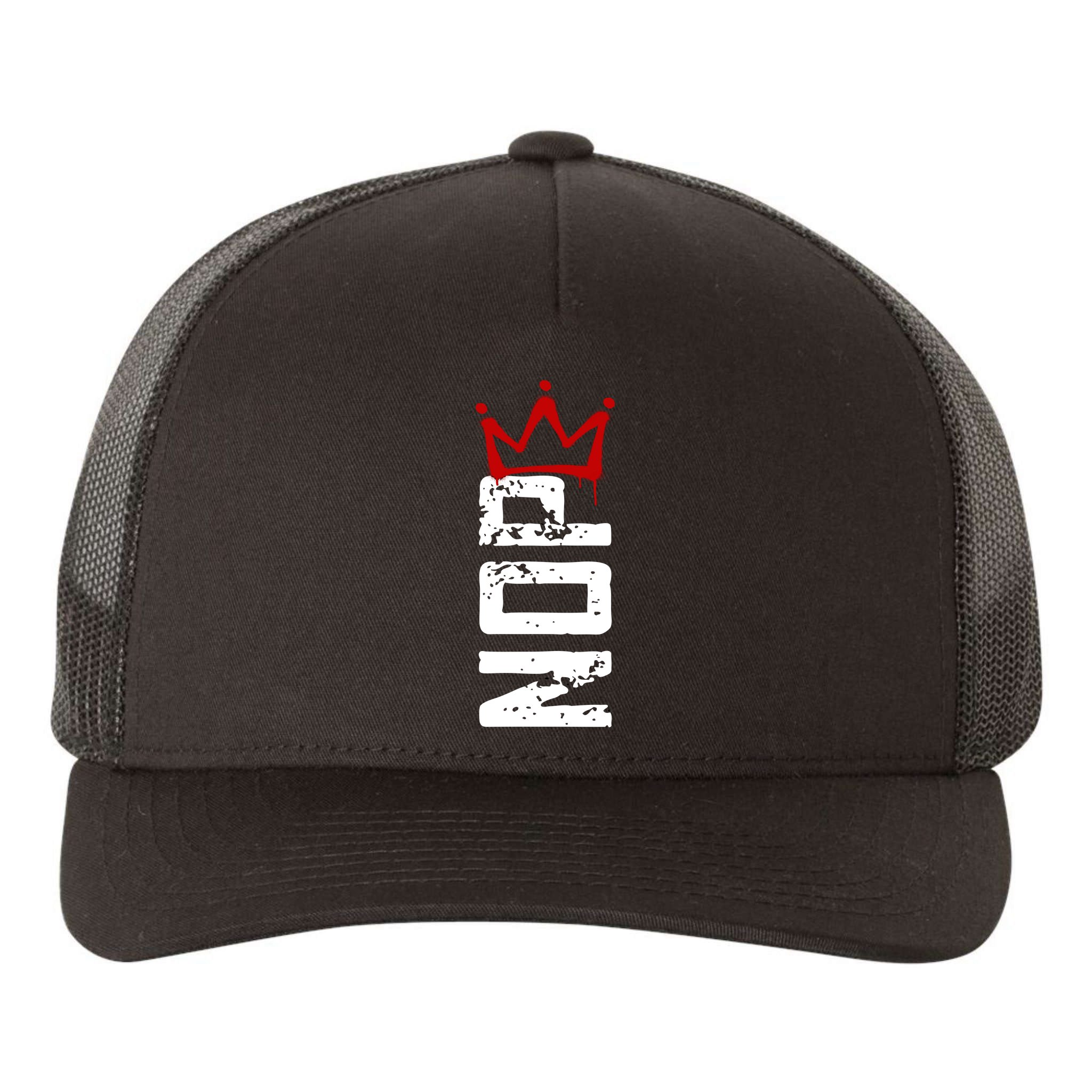 No Kings Protest Sign Vertical Yupoong Adult 5-Panel Trucker Hat