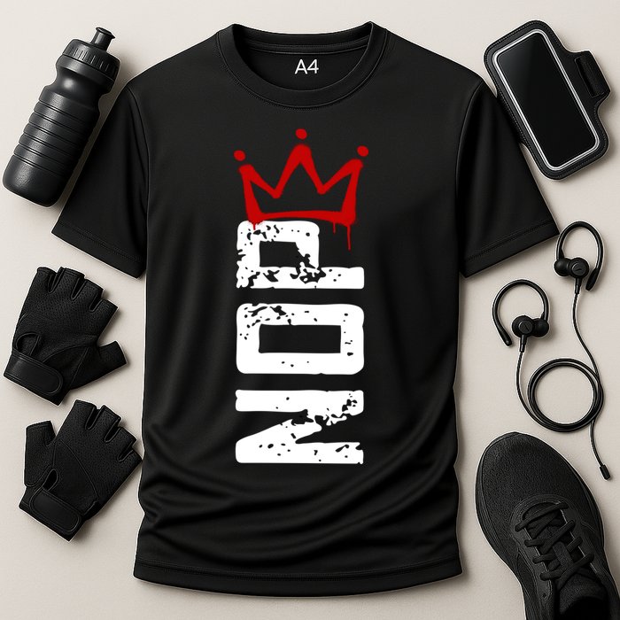 No Kings Protest Sign Vertical Cooling Performance Crew T-Shirt