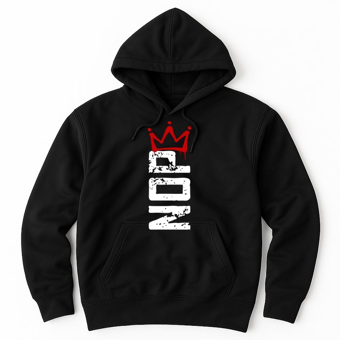 No Kings Protest Sign Vertical Hoodie