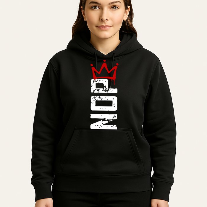 No Kings Protest Sign Vertical Hoodie