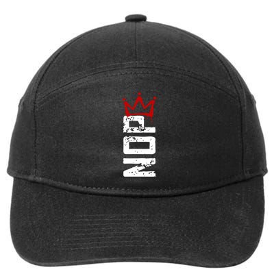 No Kings Protest Sign Vertical 7-Panel Snapback Hat
