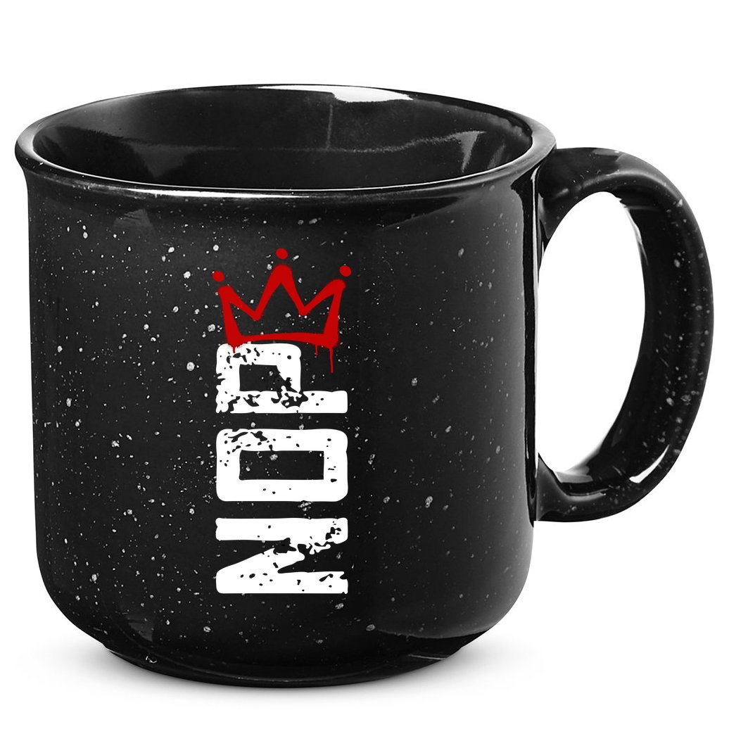 No Kings Protest Sign Vertical 15oz Campfire Ceramic Mug