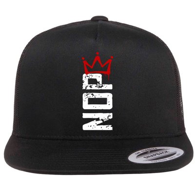 No Kings Protest Sign Vertical Flat Bill Trucker Hat