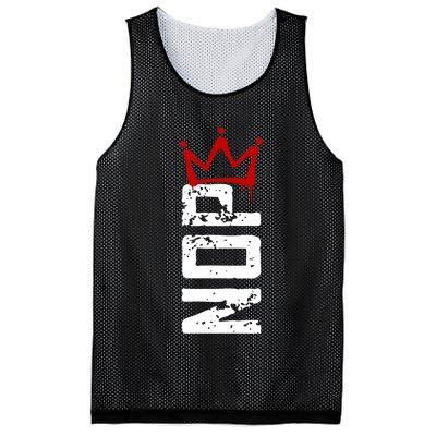 No Kings Protest Sign Vertical Mesh Reversible Basketball Jersey Tank