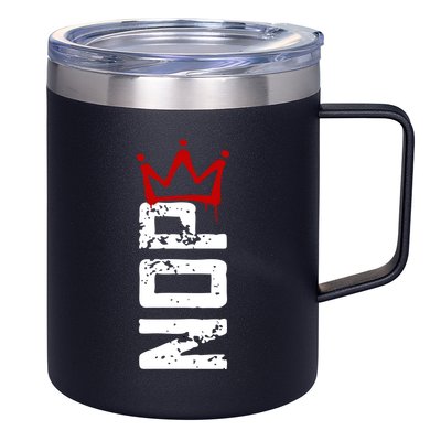 No Kings Protest Sign Vertical 12oz Stainless Steel Coffee Mug