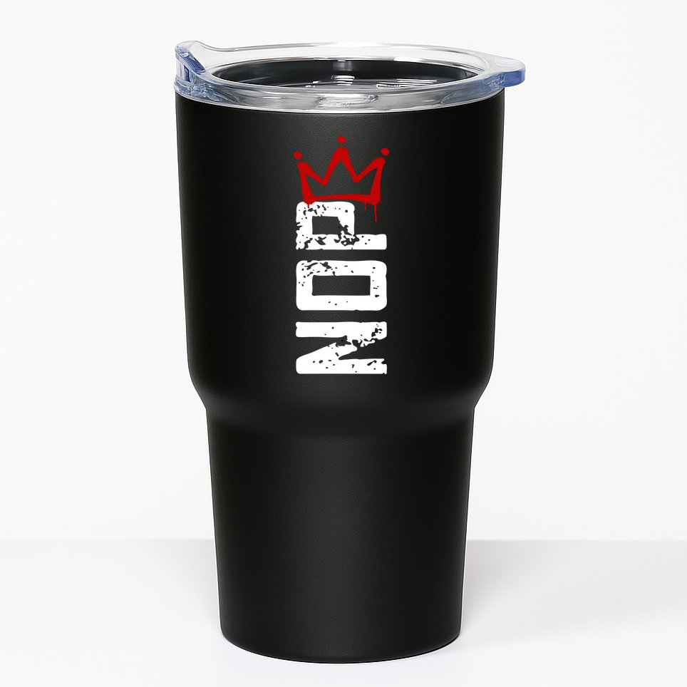 No Kings Protest Sign Vertical Tumbler