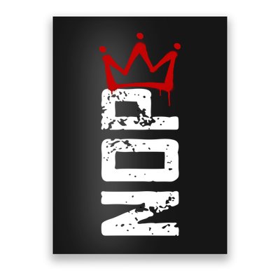 No Kings Protest Sign Vertical Poster