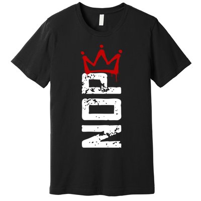 No Kings Protest Sign Vertical Premium T-Shirt