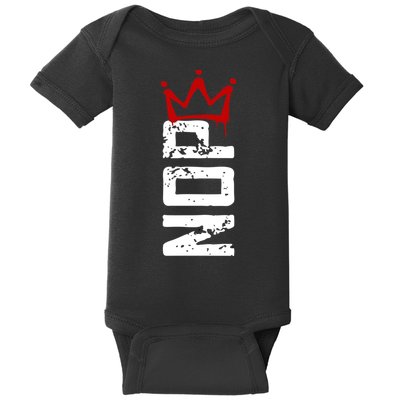 No Kings Protest Sign Vertical Baby Bodysuit