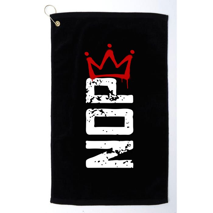 No Kings Protest Sign Vertical Golf Towel