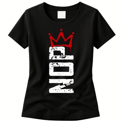 No Kings Protest Sign Vertical Womens T-Shirt