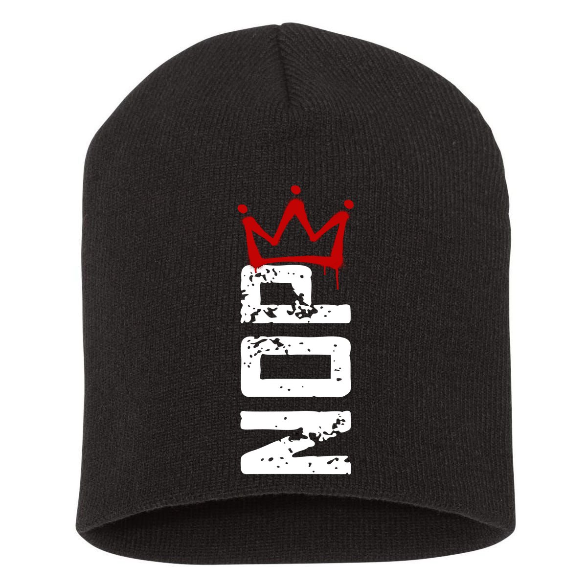 No Kings Protest Sign Vertical Short Acrylic Beanie
