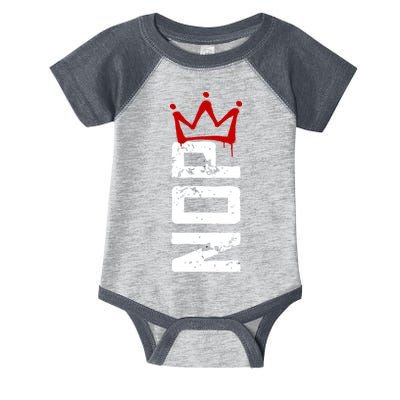 No Kings Protest Sign Vertical Infant Baby Jersey Bodysuit