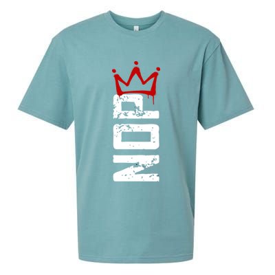 No Kings Protest Sign Vertical Sueded Cloud Jersey T-Shirt