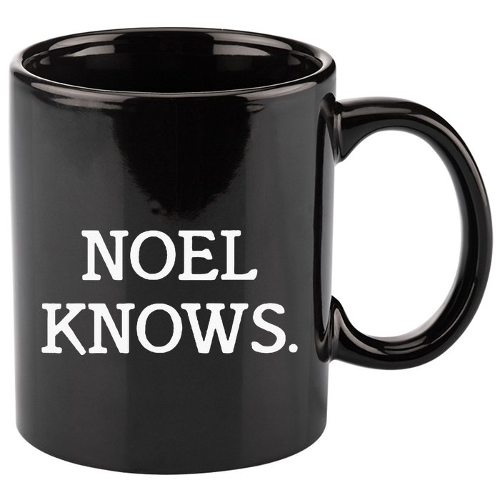 Noel Knows Personalized Novelty 11oz C Handle Ceramic Mug