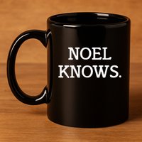 Noel Knows Personalized Novelty 11oz C Handle Ceramic Mug