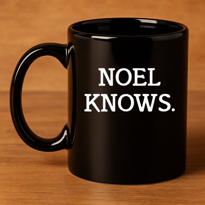 Noel Knows Personalized Novelty 11oz C Handle Ceramic Mug