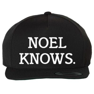 Noel Knows Personalized Novelty Wool Snapback Cap