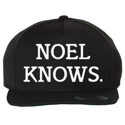 Noel Knows Personalized Novelty Wool Snapback Cap