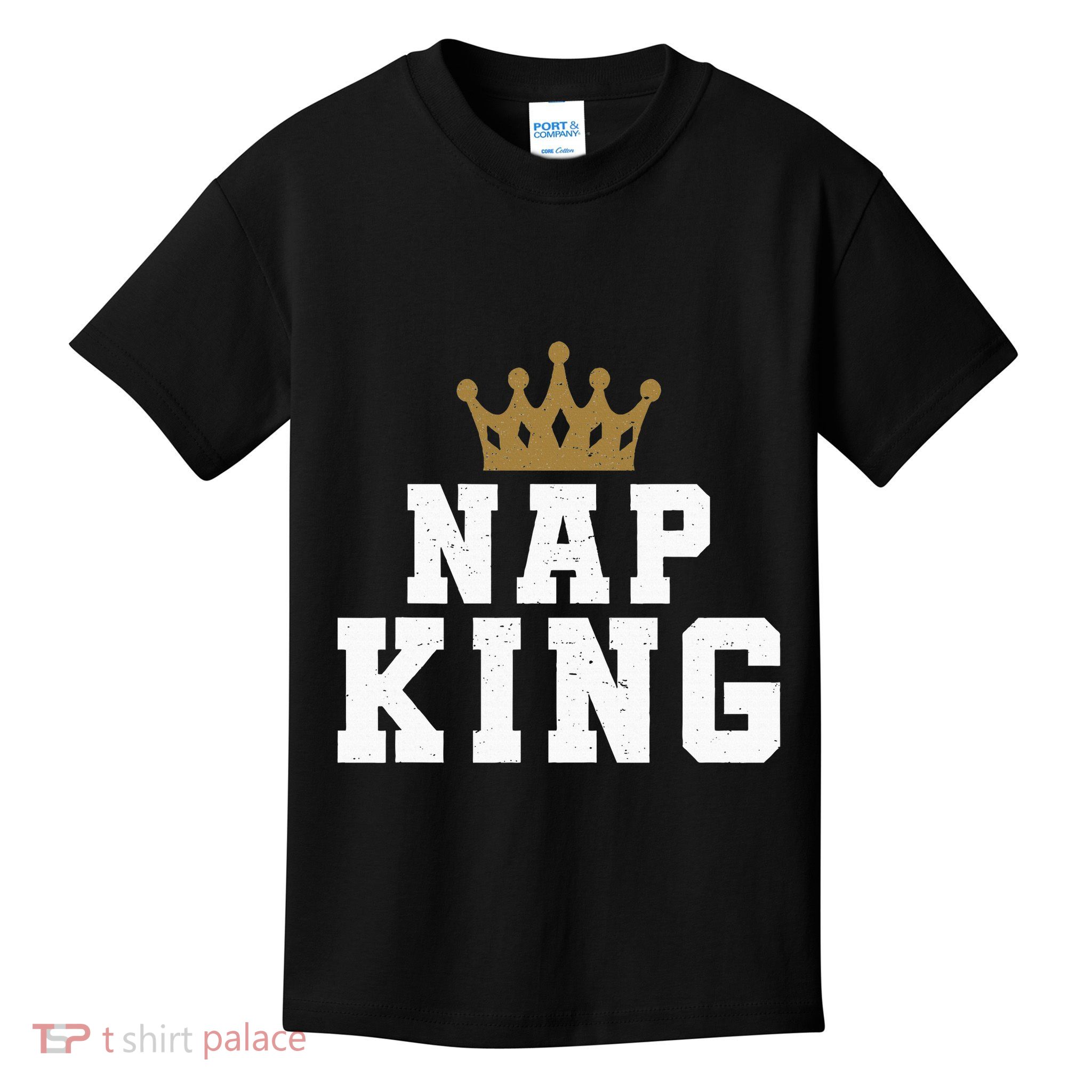 Nap King Powernap Crown Pajama Sleep Kids T-Shirt