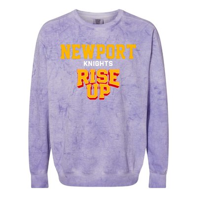 Newport Knights Rise Up Hs Colorblast Crewneck Sweatshirt