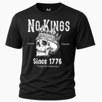 No Kings Since 1776 Skull Resist Long Live Democracy Cooling Performance Crew T-Shirt