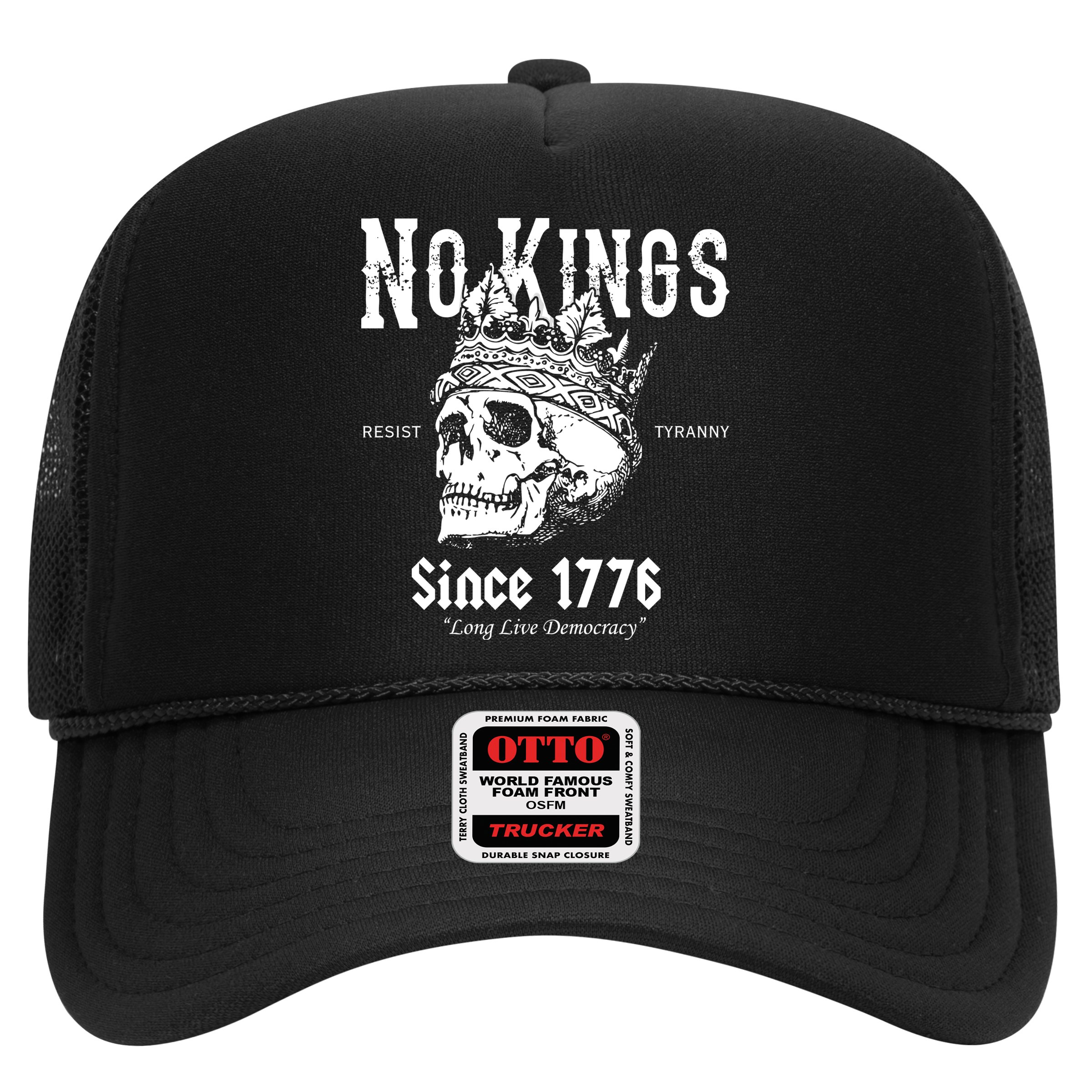 No Kings Since 1776 Skull Resist Long Live Democracy Hat