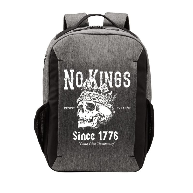 No Kings Since 1776 Skull Resist Long Live Democracy Vector Backpack