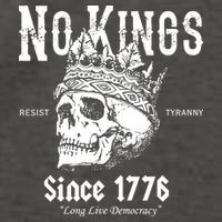 No Kings Since 1776 Skull Resist Long Live Democracy Vector Backpack