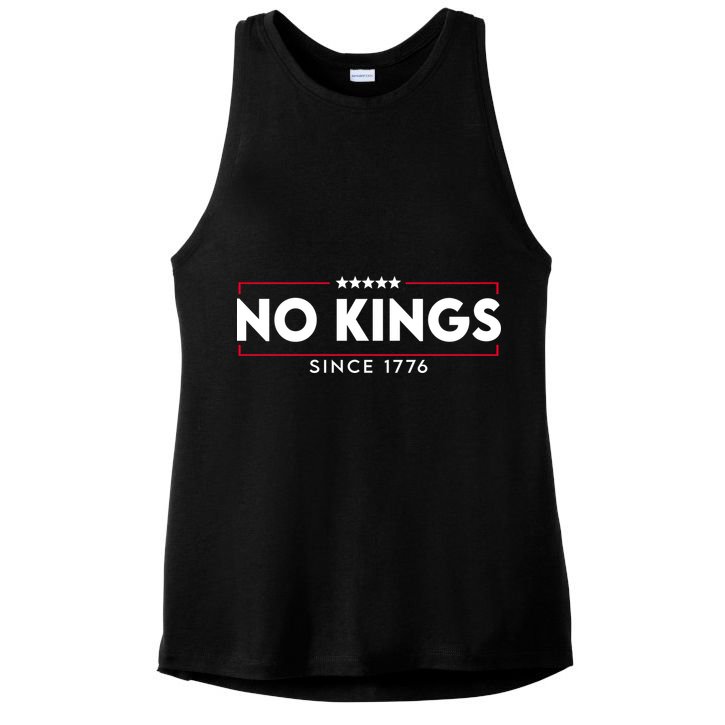 No Kings Since 1776 Simple Logo Ladies PosiCharge Tri-Blend Wicking Tank
