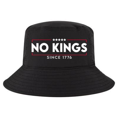 No Kings Since 1776 Simple Logo Cool Comfort Performance Bucket Hat
