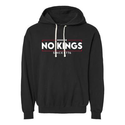 No Kings Since 1776 Simple Logo Garment-Dyed Fleece Hoodie