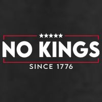 No Kings Since 1776 Simple Logo 7 Panel Mesh Trucker Snapback Hat