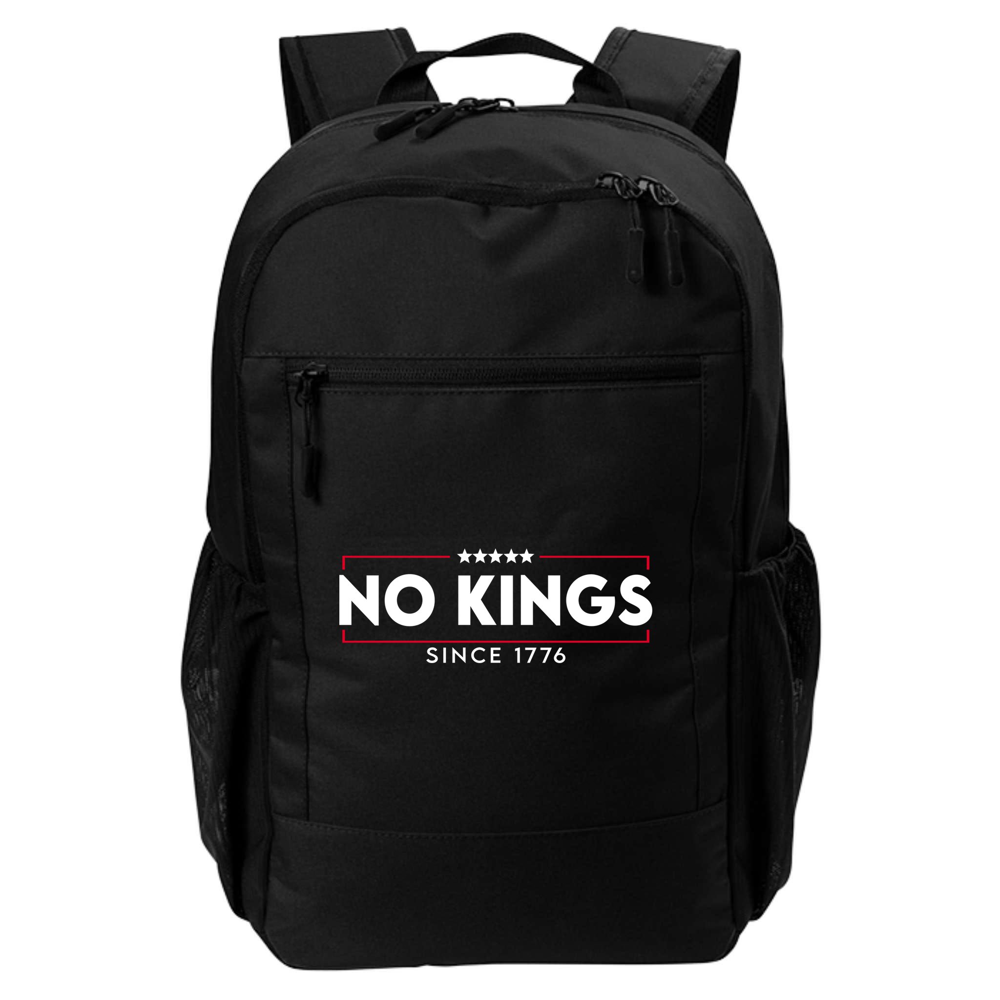 No Kings Since 1776 Simple Logo Backpack