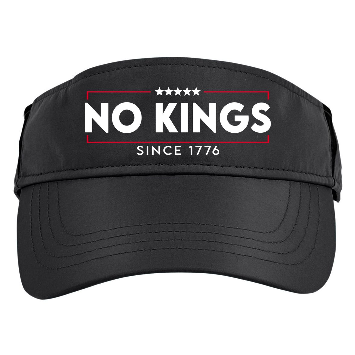 No Kings Since 1776 Simple Logo Adult Drive Performance Visor