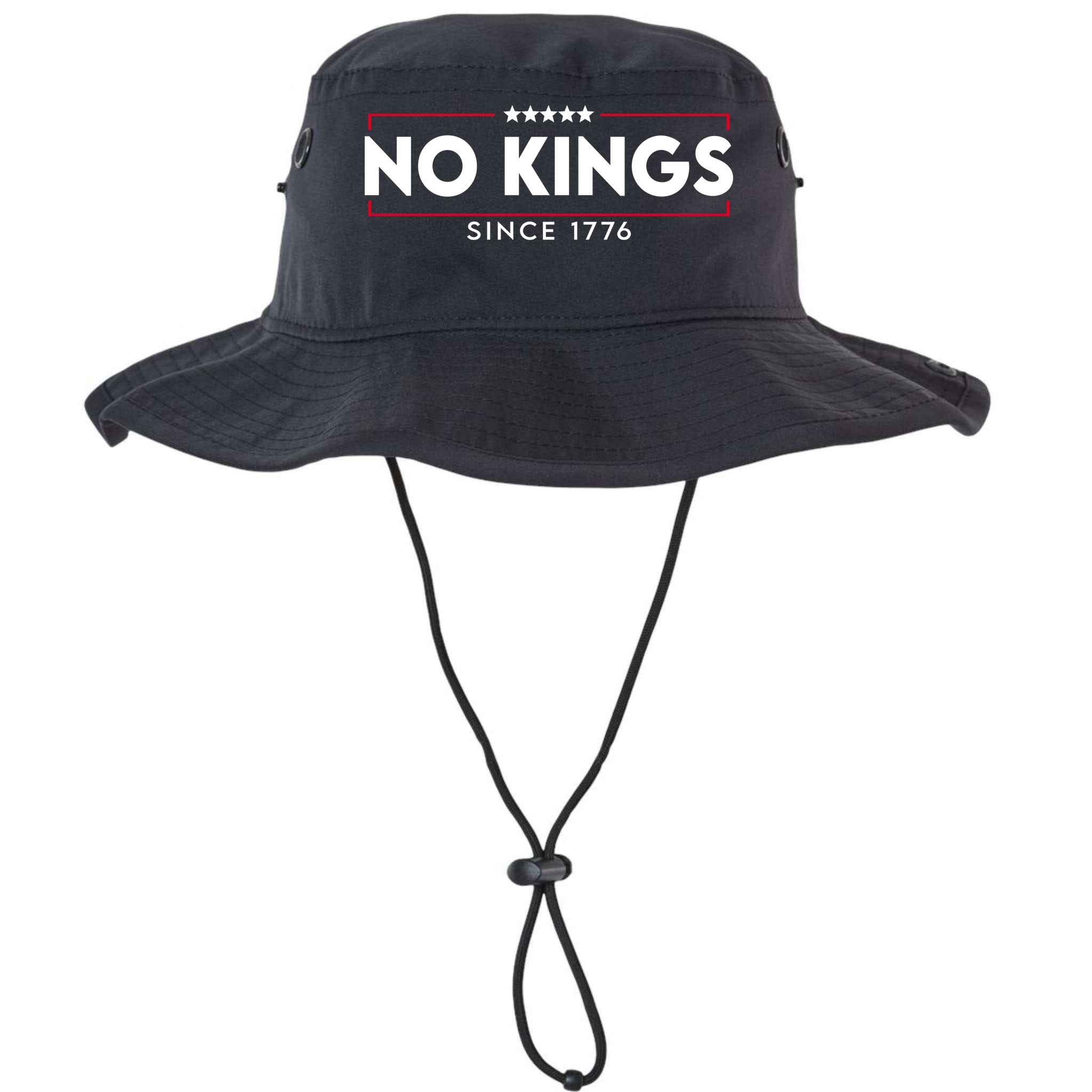 No Kings Since 1776 Simple Logo Bucket Hat