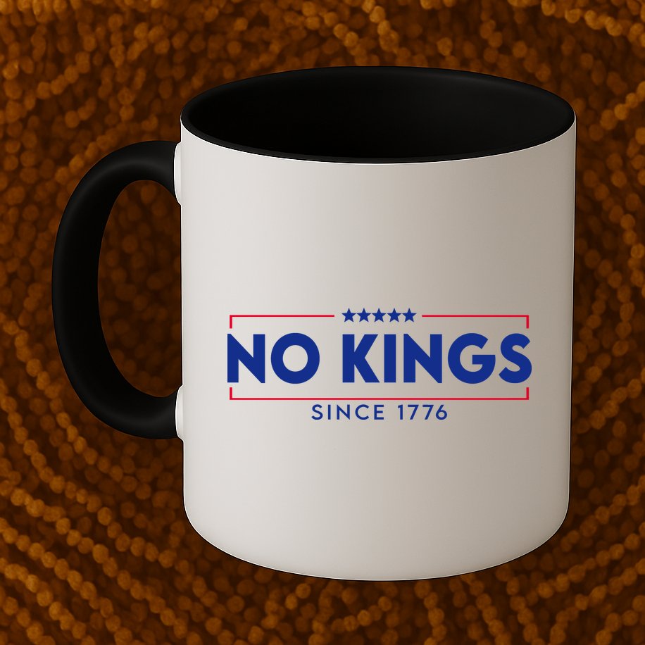 No Kings Since 1776 Simple Logo Mug