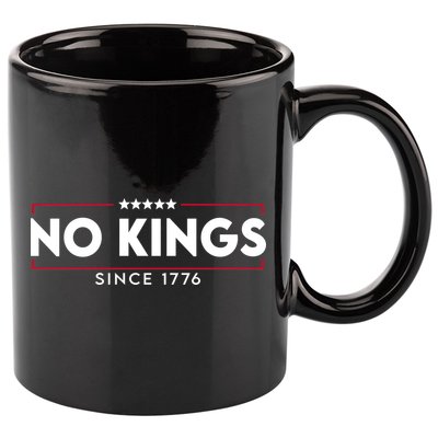 No Kings Since 1776 Simple Logo 11oz C Handle Ceramic Mug