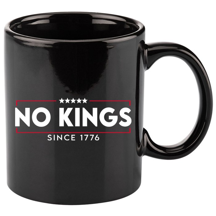 No Kings Since 1776 Simple Logo 11oz C Handle Ceramic Mug