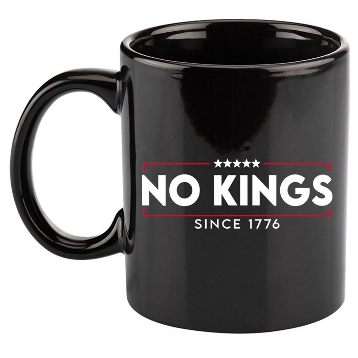 No Kings Since 1776 Simple Logo 11oz C Handle Ceramic Mug