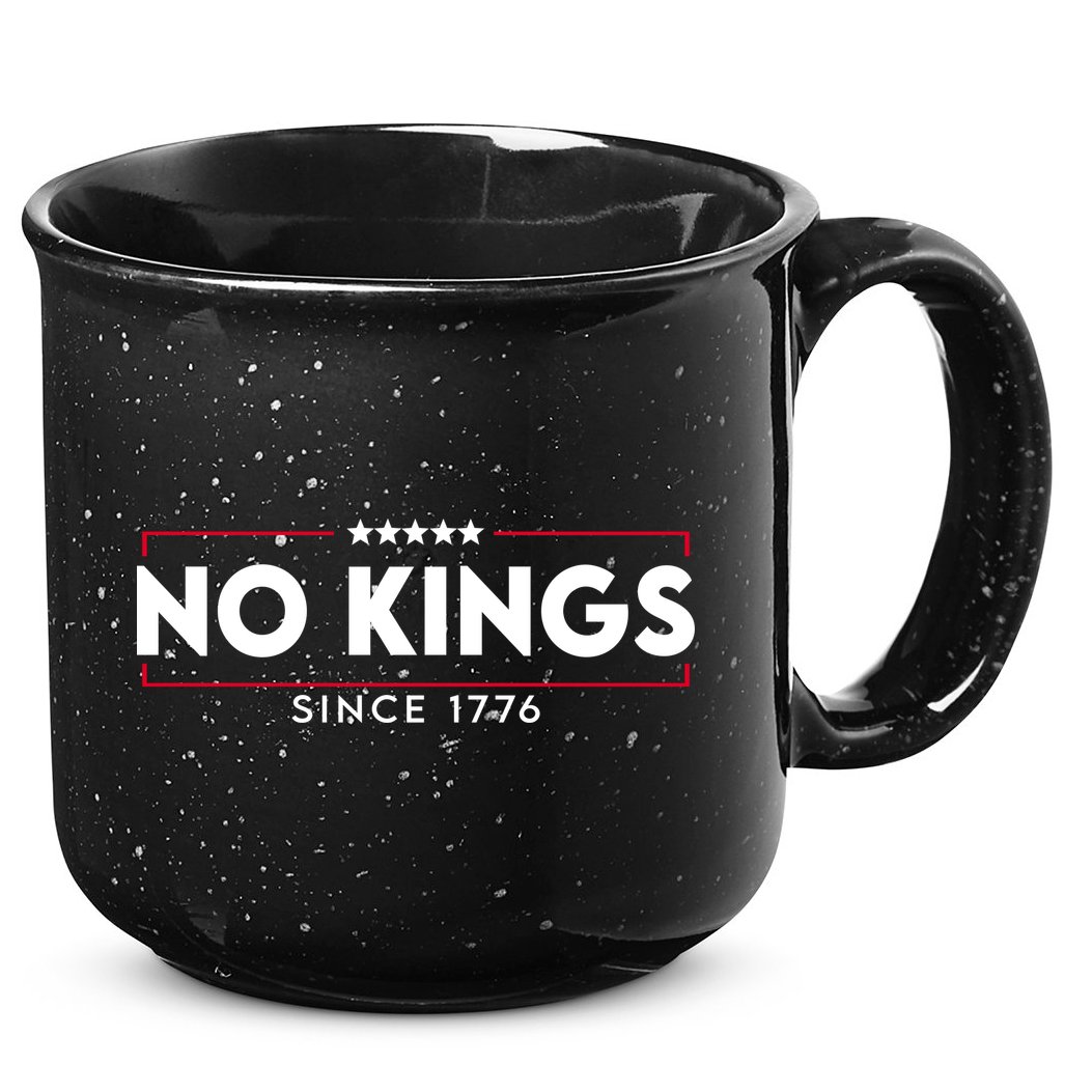 No Kings Since 1776 Simple Logo 15oz Campfire Ceramic Mug