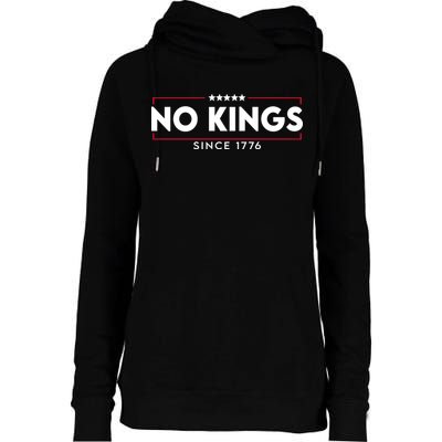 No Kings Since 1776 Simple Logo Womens Funnel Neck Pullover Hood