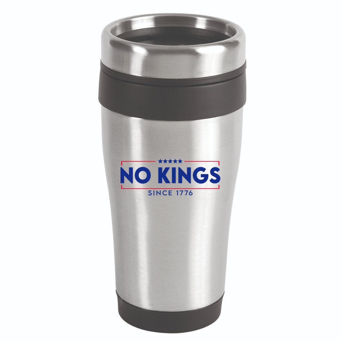 No Kings Since 1776 Simple Logo 16oz Travel Tumbler
