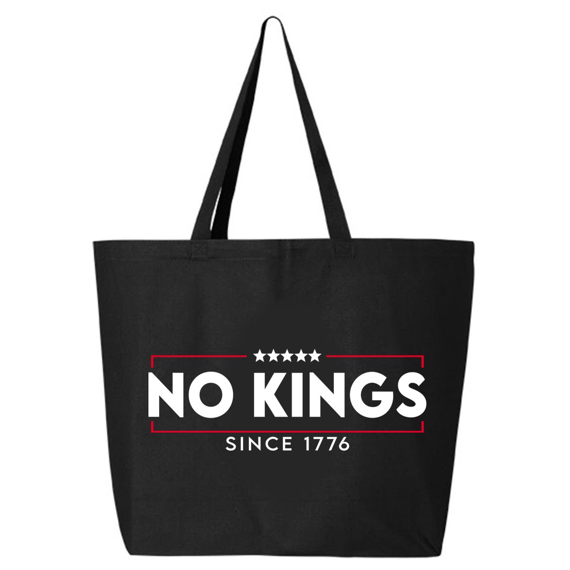 No Kings Since 1776 Simple Logo 25L Jumbo Tote
