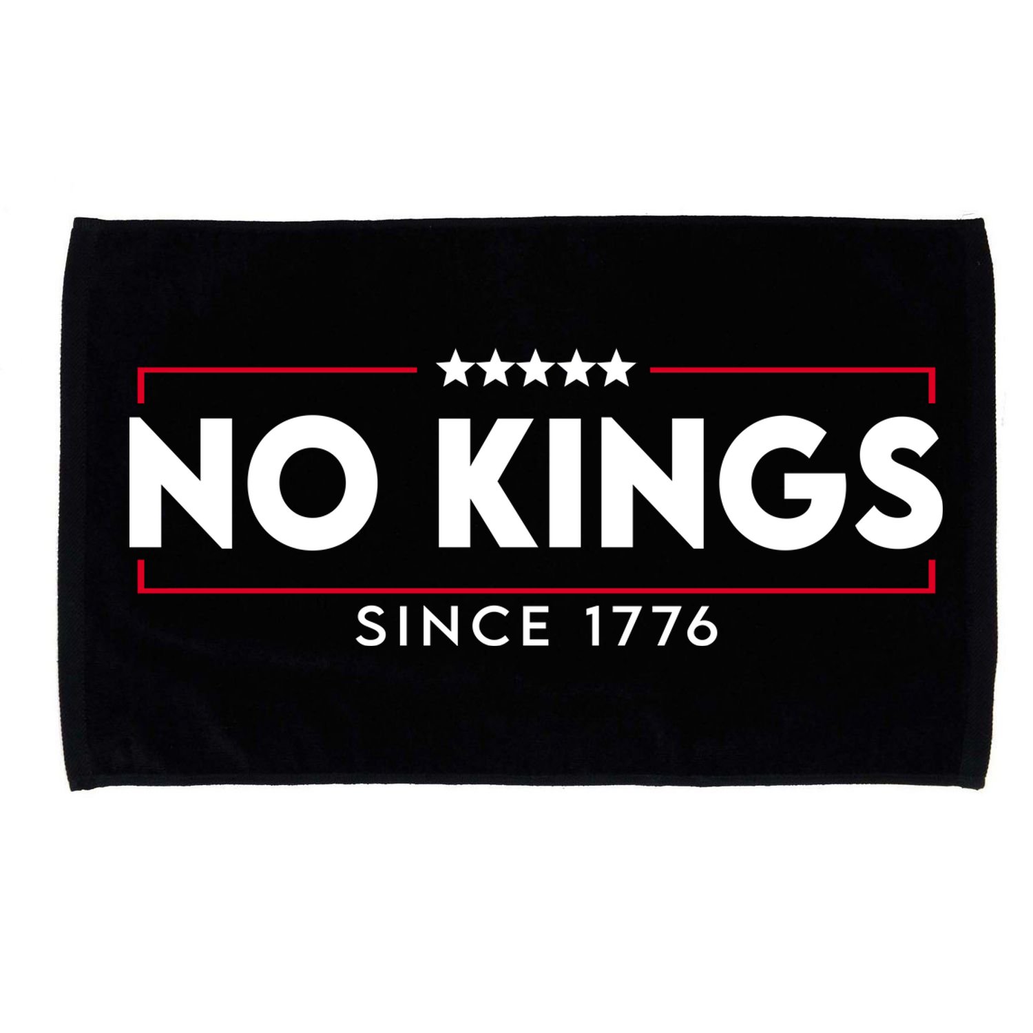 No Kings Since 1776 Simple Logo Microfiber Hand Towel
