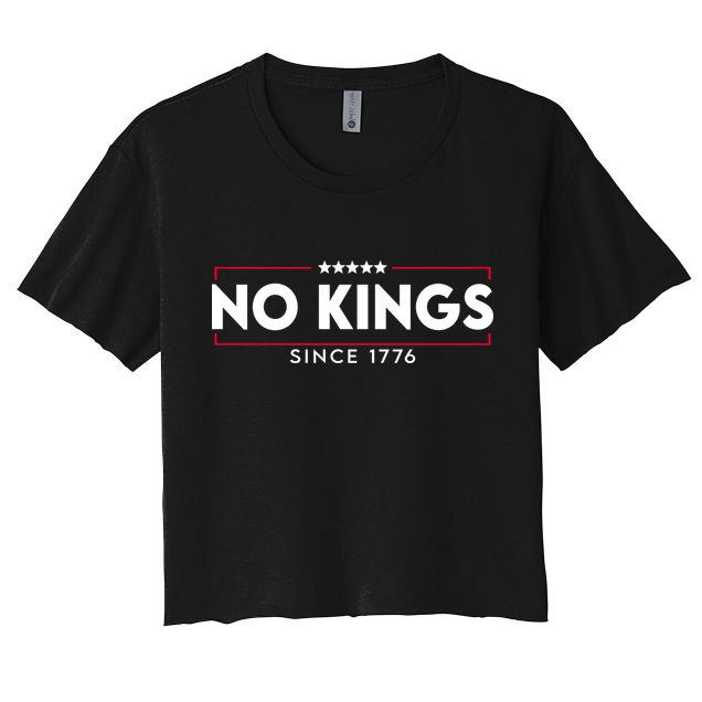 No Kings Since 1776 Simple Logo Crop Top