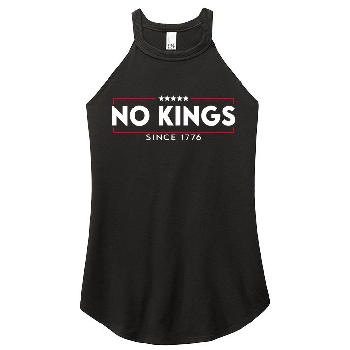 No Kings Since 1776 Simple Logo Women's Perfect Tri Rocker Tank