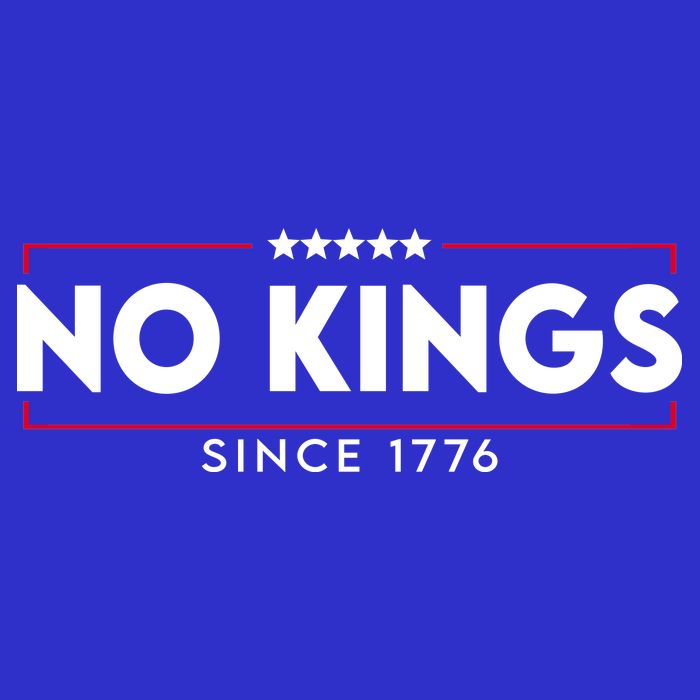 No Kings Since 1776 Simple Logo Button